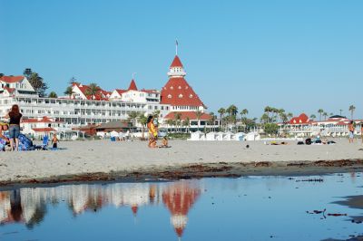 Coronado beach and hotel
