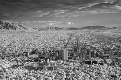 SLC downtown from Ensign Peak
