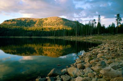 Cliff Lake at sunset
