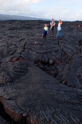 This kind of lava called Pohoehoe, AFAIR
